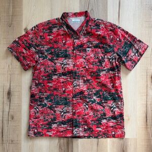 Columbia PFG Fishing Shirt Santa Vented Fishing Shirt Medium
